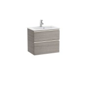 The gap unik meuble 2 tiroirs + lavabo slim 600mm city oak - ROCA A851495402 