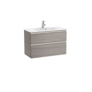 The gap unik meuble 2 tiroirs + lavabo slim 800mm city oak - ROCA A851497402 