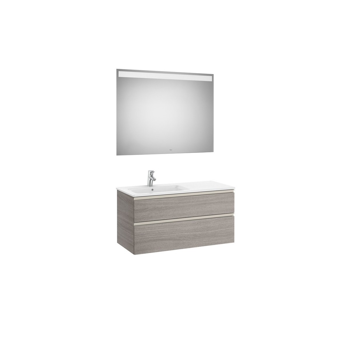The gap pack 2t lav gche 1000mm (unik+miroir) city oak - ROCA A851514402 