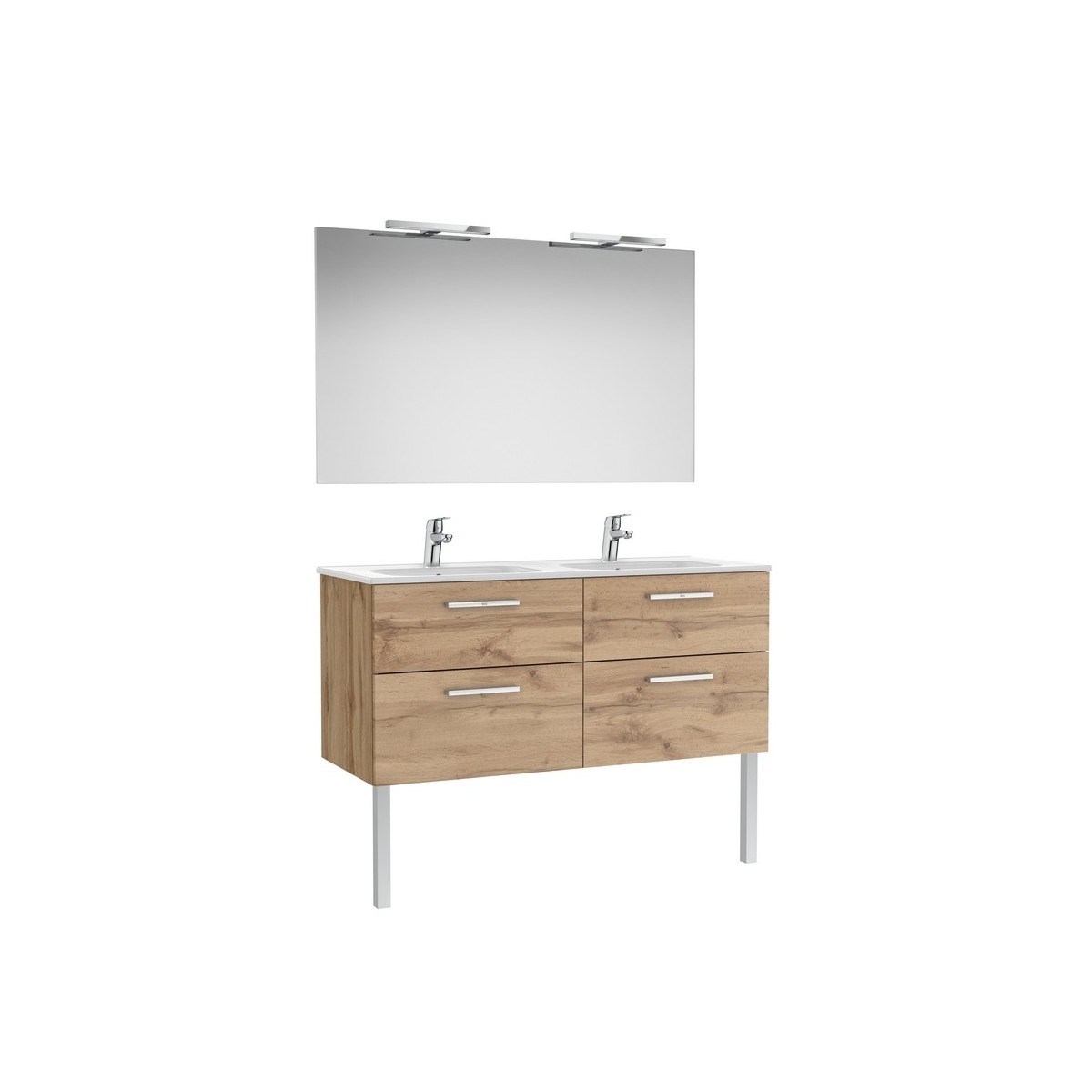 Victoria pack 2 tiroirs 1200mm noyer - ROCA A851606517 