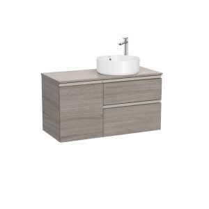 The gap meuble 2t+1p pr vasq à dte 1000 mm city oak/poignées nickel mat - ROCA A851956402 