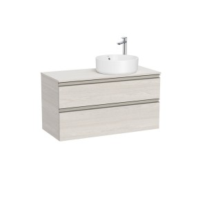 The gap meuble 2t pr vasq à dte 1000 mm frêne nordic/poignées nickel mat - ROCA A851958434 