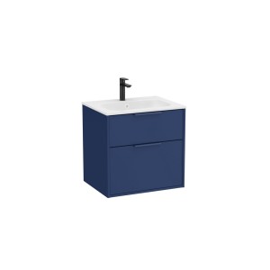 Optica unik 2 tiroirs 600 mm bleu acier mat - ROCA A851982551 