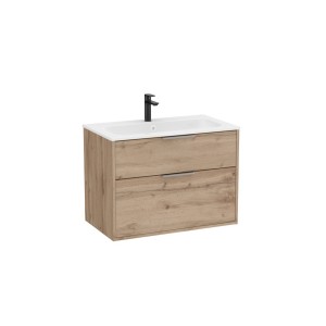 Optica unik 2 tiroirs 800 mm noyer - ROCA A851983517 