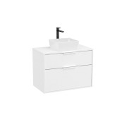 Optica meuble 2 tiroirs pour vasque à poser + plan 800 mm blanc mat - ROCA A851987509 