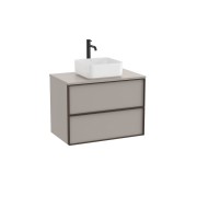Inspira meuble pour vasque à poser + plan 800x490 mm gris mat - ROCA A851994510 