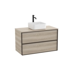 Inspira meuble pour vasque à poser + plan 1000x490 mm pin blanc - ROCA A851995546 