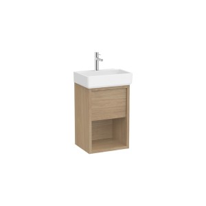 Tura unik compact (meuble 1 tiroir + 1 niche inf + lavabo) 450 mm orme clair - ROCA A852023565 