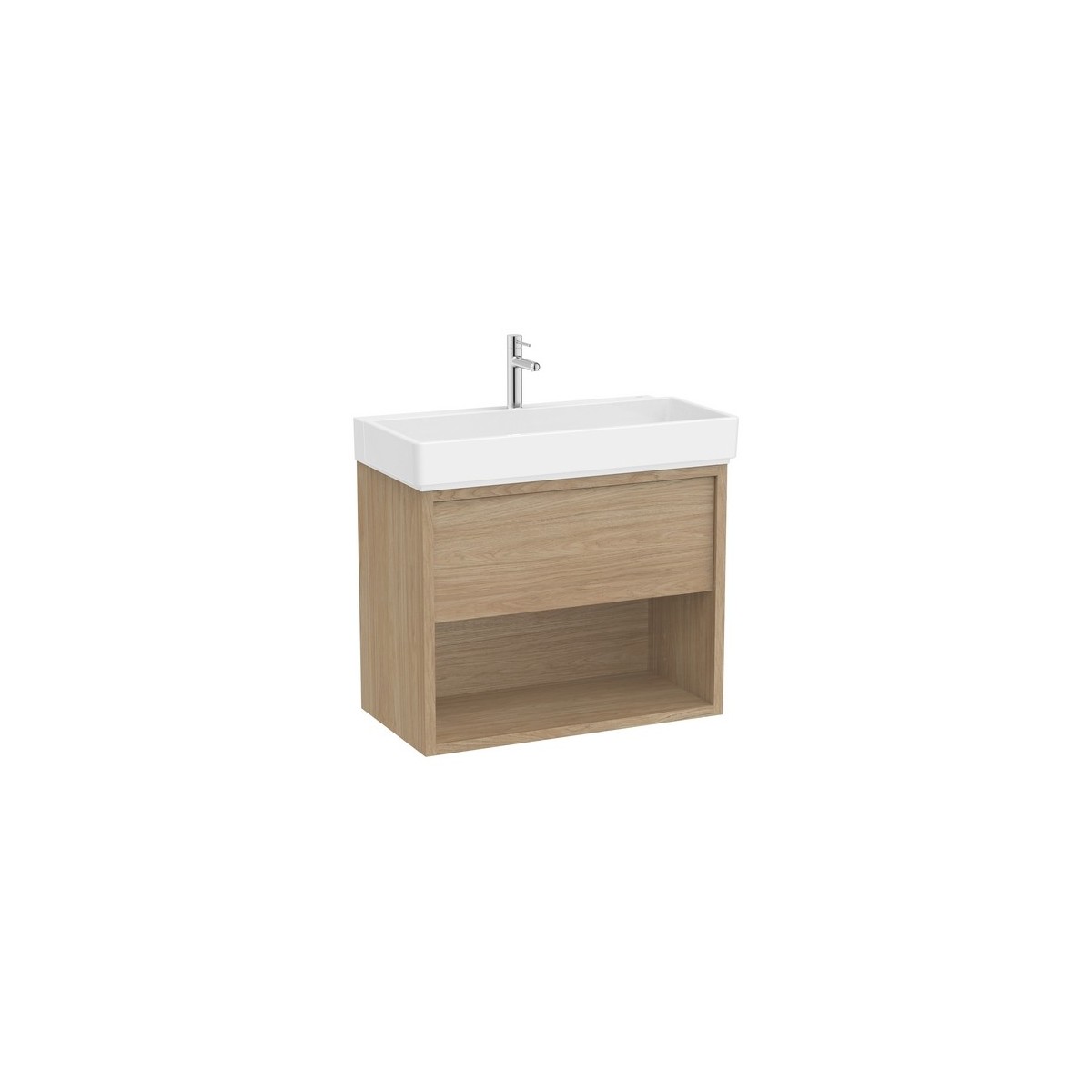 Tura unik (solution meuble 1t + 1 niche inférieure + lavabo) 800 mm orme clair - ROCA A852030565 