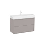 Tura unik (solution meuble 2t + lavabo percé 1 trou) 1000 mm gris clair mat - ROCA A852035559 