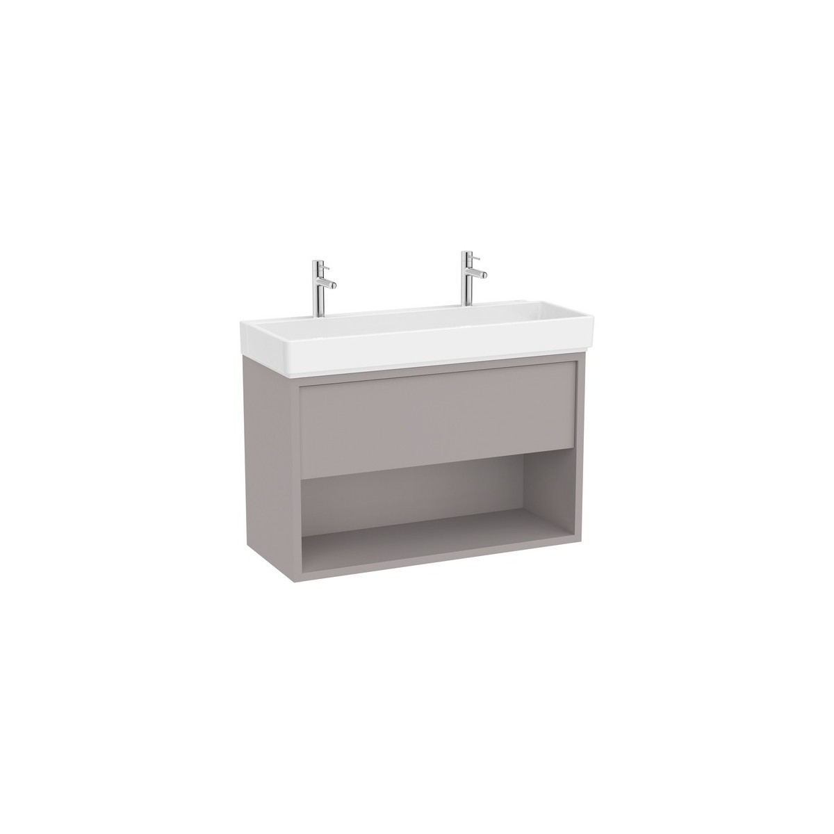 Tura unik 1t 1 niche inf lav percé 2t 1000 mm gris clair mat - ROCA A852038559 