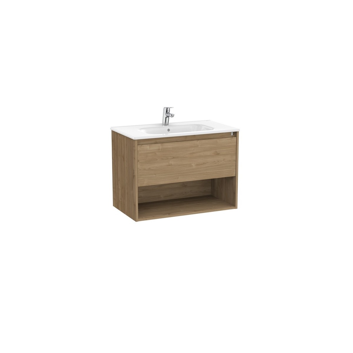 Tenor unik (meuble 1 tiroir et 1 niche inférieure + lavabo) 800 mm noyer - ROCA A852080517 