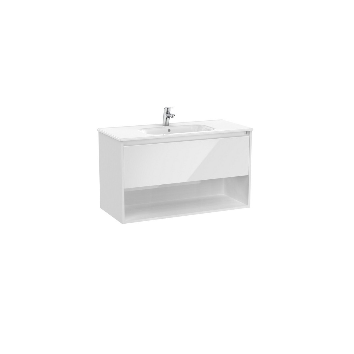 Tenor unik (meuble 1t et 1 niche inférieure + lavabo) 1000 mm blanc brillant - ROCA A852081806 