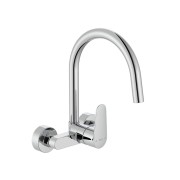 Victoria plus mitigeur évier mural à bec tube mobile haut chromé - ROCA A5A764FC00 