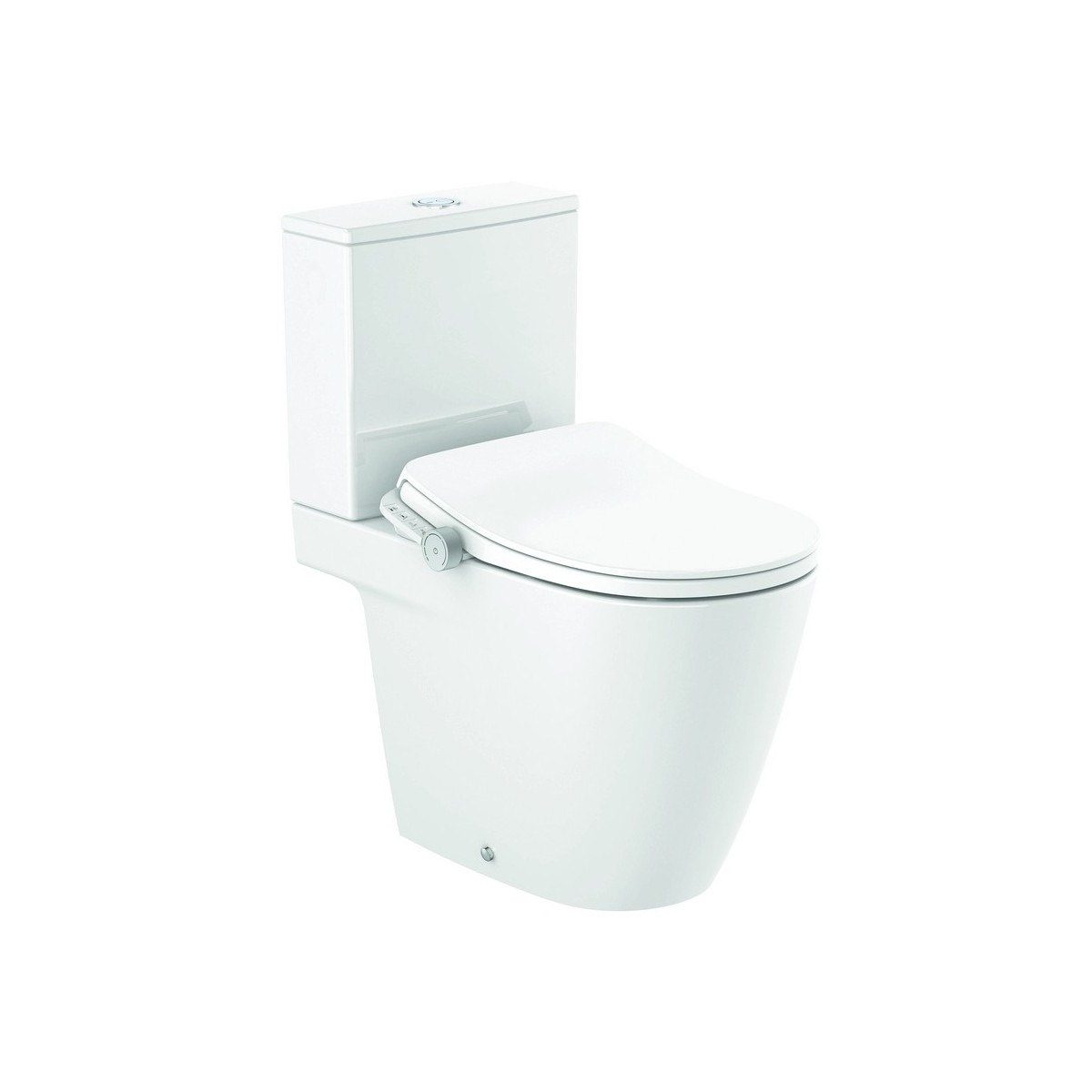 In-wash ona au sol rimless avec réservoir (3/4,5 l) abattant frein de chute - ROCA A803151S01 