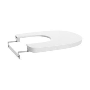 Tura abattant pour bidet frein de chute en urea blanc brillant - ROCA A806F02002 