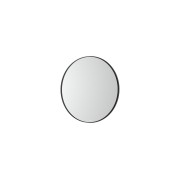 Luna miroir rond ø 600 avec cadre noir et éclairage d’ambiance led - ROCA A812425000 
