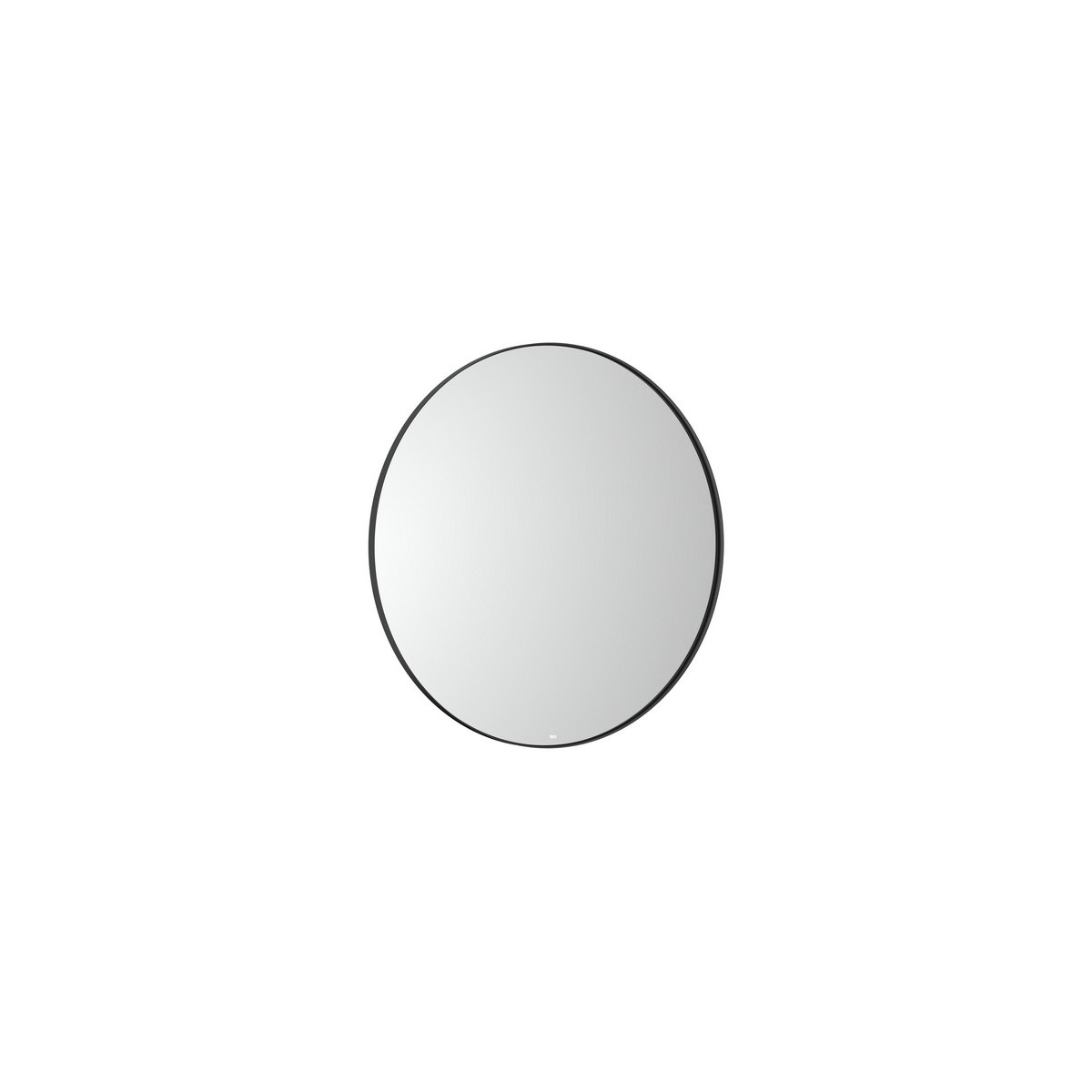 Luna miroir rond ø 800 avec cadre noir et éclairage d’ambiance led - ROCA A812426000 