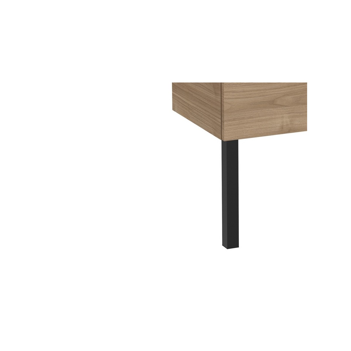 Jeu de 2 pieds h. 275 mm noir mat - ROCA A816829485 