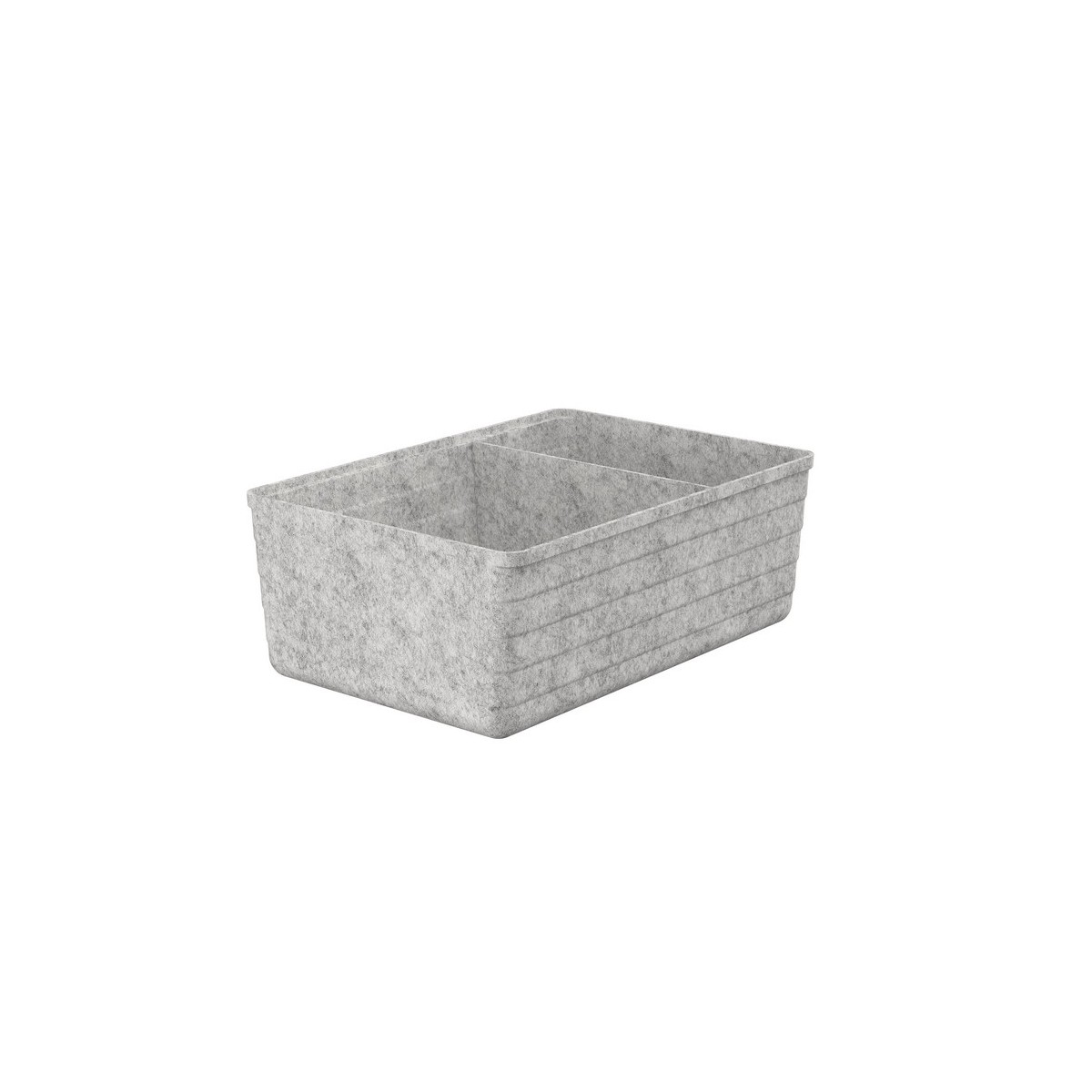 Tura grand panier en feutre recyclé avec couvercle en liège 480x335 mm - ROCA A818024N10 