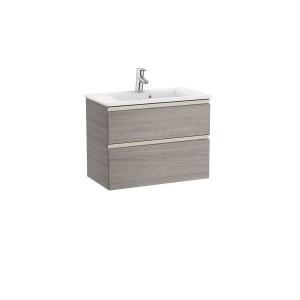 The gap unik meuble 2 tiroirs + lavabo slim 700mm city oak - ROCA A851496402 
