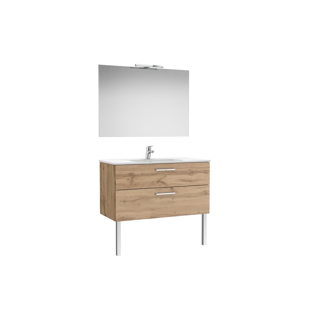 Victoria pack 2 tiroirs 1000mm noyer - ROCA A851605517 