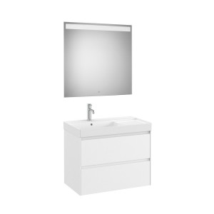 Ona pack 2 tiroirs 800mm lavabo gauche blanc mat - ROCA A851708509 