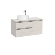 The gap meuble 2t+1p pr vasq à gche 1000 mm frêne nordic/poignées nickel mat - ROCA A851957434 