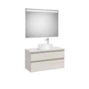 The gap pack 2t pour vasque centrée 1000mm frêne nordic/poignées nickel mat - ROCA A851973434 