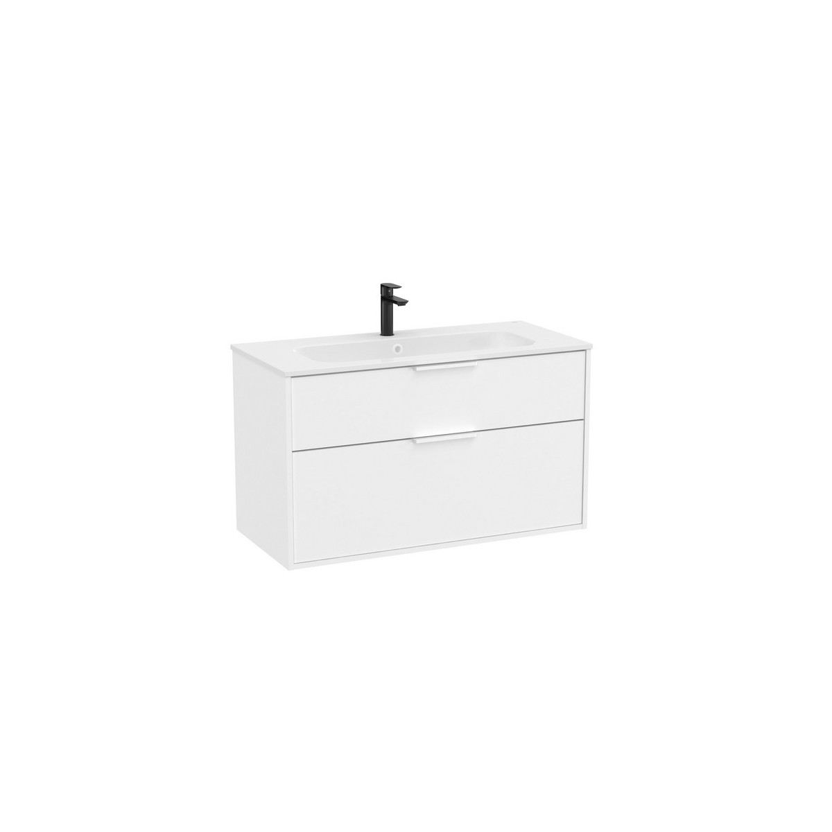 Optica unik 2 tiroirs 1000 mm blanc mat - ROCA A851984509 