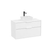 Optica meuble 2 tiroirs pour vasque à poser + plan 1000 mm blanc mat - ROCA A851988509 