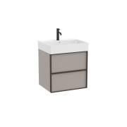 Inspira unik 2 tiroirs 600x490mm gris mat - ROCA A851990510 