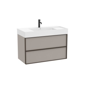 Inspira unik 2 tiroirs 1000x490mm gris mat - ROCA A851992510 