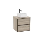 Inspira meuble pour vasque à poser + plan 600x490 mm pin blanc - ROCA A851993546 