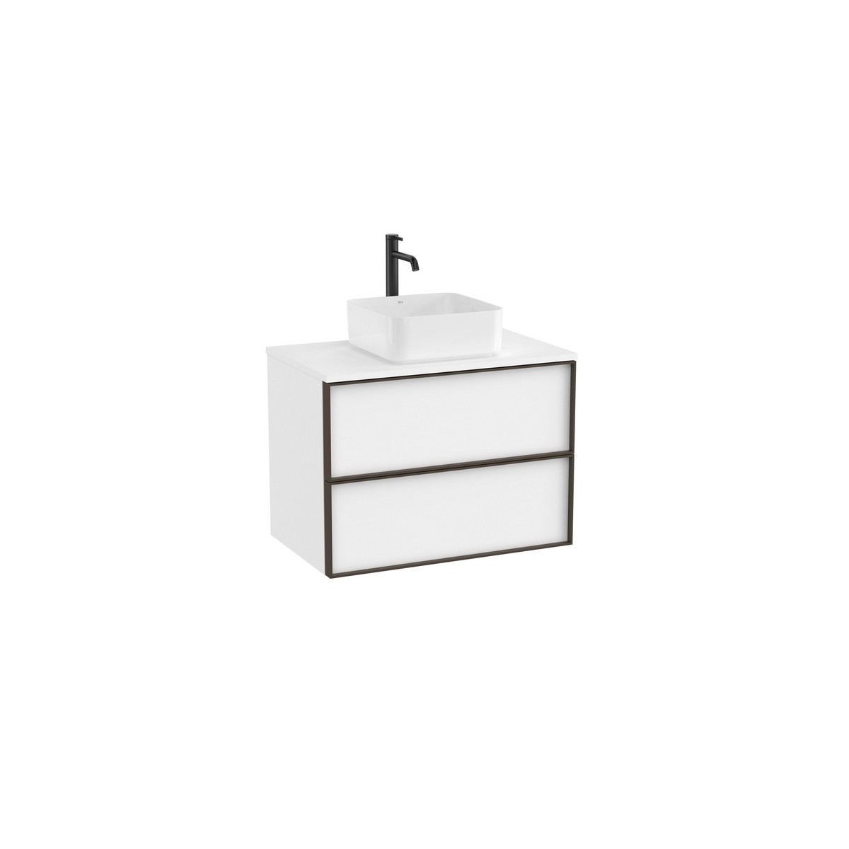 Inspira meuble pour vasque à poser + plan 800x490 mm blanc mat - ROCA A851994509 