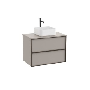 Inspira meuble pour vasque à poser + plan 800x490 mm gris mat - ROCA A851994510 