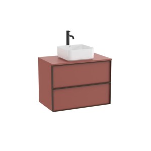 Inspira meuble pour vasque à poser + plan 800x490 mm terracotta mat - ROCA A851994552 