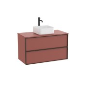 Inspira meuble pour vasque à poser + plan 1000x490 mm terracotta mat - ROCA A851995552 