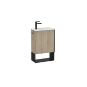 Mini pro unik 1 porte (meuble+lavabo) 450 mm bouleau - ROCA A852008422 