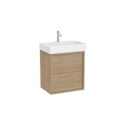 Tura unik (solution meuble 2 tiroirs + lavabo) 600 mm orme clair - ROCA A852026565 