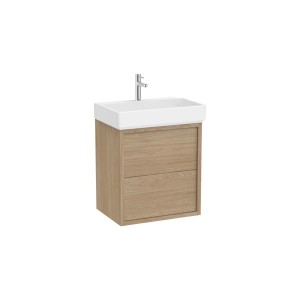 Tura unik (solution meuble 2 tiroirs + lavabo) 600 mm orme clair - ROCA A852026565 