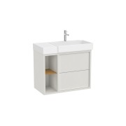 Tura unik 2t 2 niches lat lavabo asymétrique d 800 blc cassé mat - ROCA A852027558 