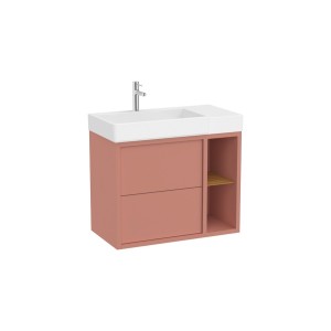 Tura unik 2t 2 niches lat lavabo asymétrique g 800 terracotta clair mat - ROCA A852028560 