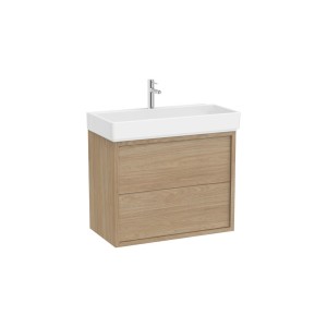 Tura unik (meuble 2 tiroirs + lavabo) 800 mm orme clair - ROCA A852033565 