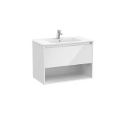 Tenor unik (meuble 1 tiroir et 1 niche inférieure + lavabo) 800mm blanc brillant - ROCA A852080806 