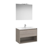 Tenor pack 1 tiroir 1 niche inf 800 mm city oak - ROCA A852087402 