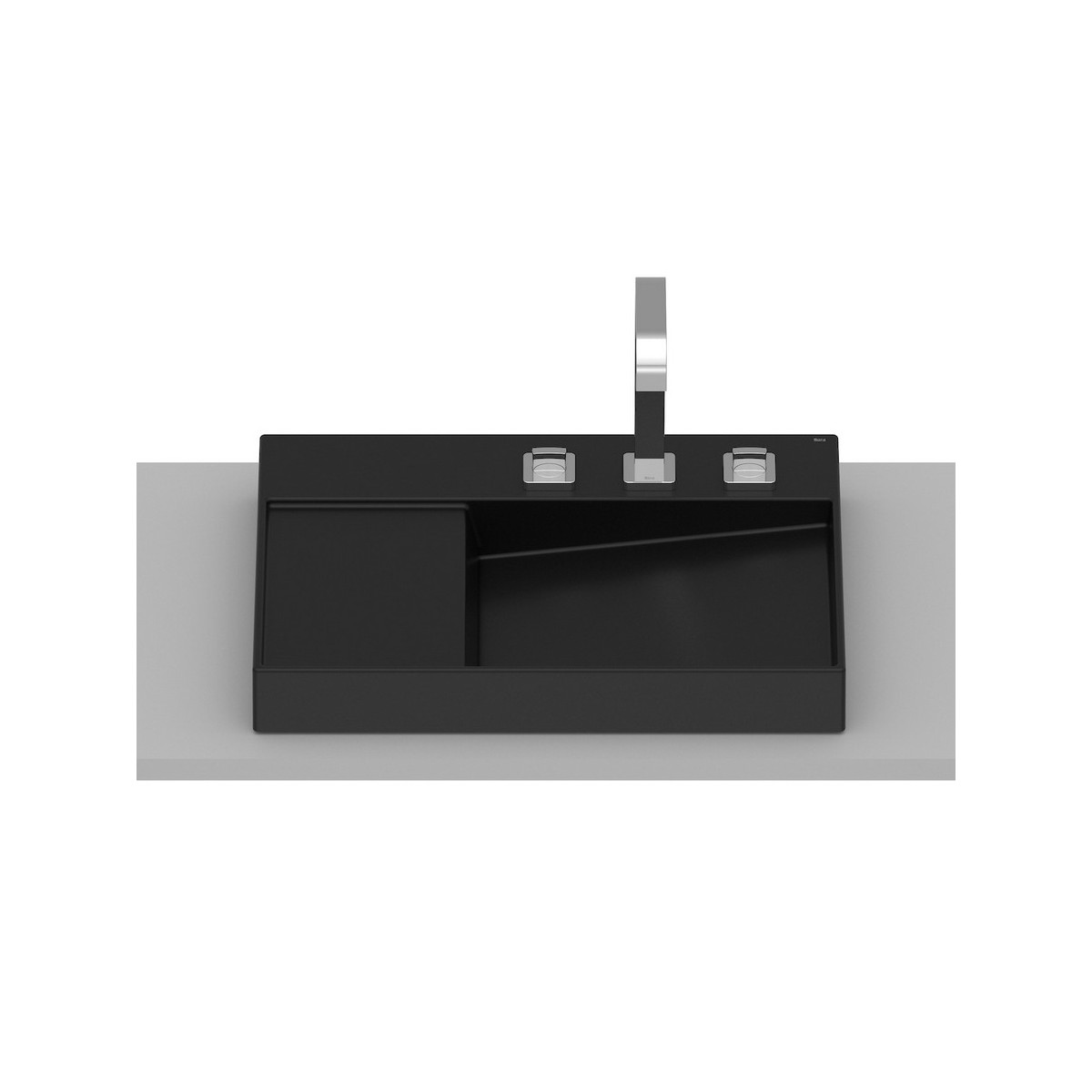 Horizon vasque à poser view 600x420 mm noir mat - ROCA A32727408B 