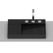 Horizon vasque à poser view 600x420 mm noir mat - ROCA A32727408B 