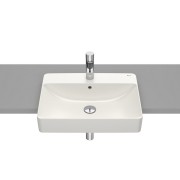 Inspira lavabo semi-encastrée en fineceramic 550x420 beige - ROCA A32753S650 