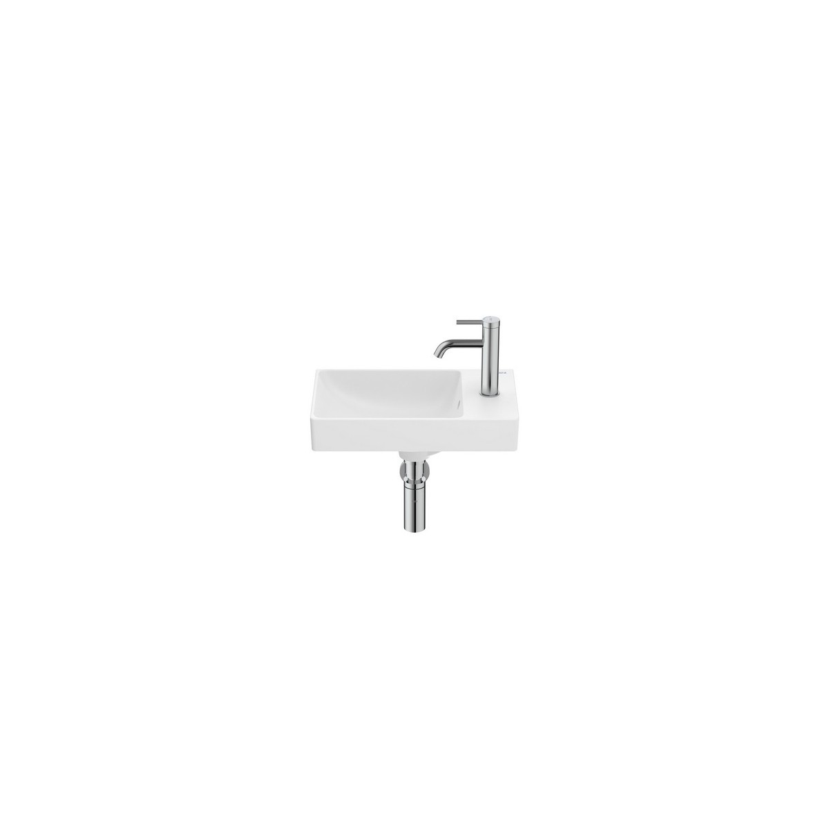 Ona lave-mains avec jeu de fixations en fineceramic 450x260 blanc mat - ROCA A327681620 